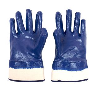 Buy cheap Durable Versatile Chemical Resistant Gloves Blue Nitrile Coated Gloves from wholesalers