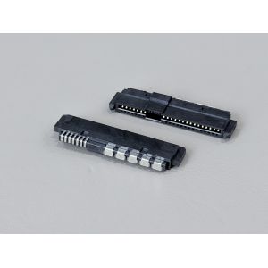 Buy cheap SAS 29P Right-Angle Solder wire Female Cable Connector with Positioning Peg, 15U