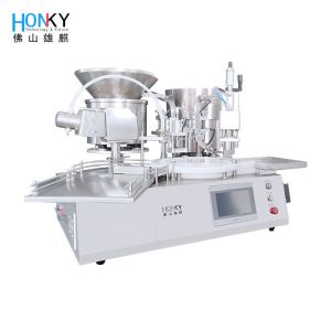 Buy cheap Desktop Automatic 10ml Glass Vial Filling Capping Machine With Automatic Cap Loading Function For Pharma Industry from wholesalers