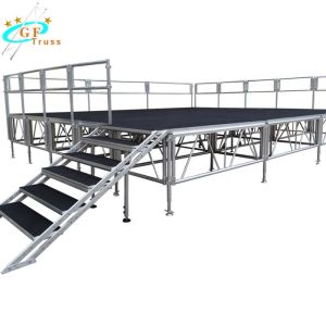Buy cheap portable stage for outdoor concert stage truss system/aluminum stage easy assemble from wholesalers