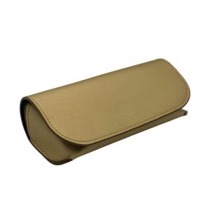 Buy cheap Embossing Custom Gold Pu 16.7cm Hard Leather Glasses Case from wholesalers