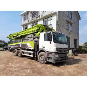 Buy cheap Zoomlion 49m Semi-Dry Truck Mounted Concrete Boom Pump Feeding Height 1540 2018 Model from wholesalers