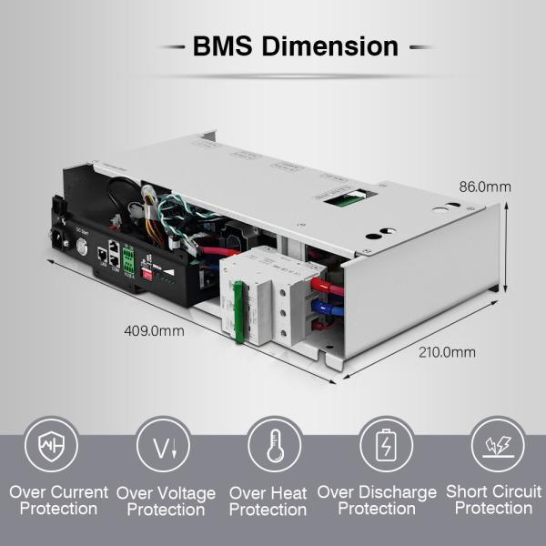 Quality GCE 60S 192V 50A Integrated BMS Protective Lithium Battery BMS With Relay For Ups And Solar Energy Storage System for sale