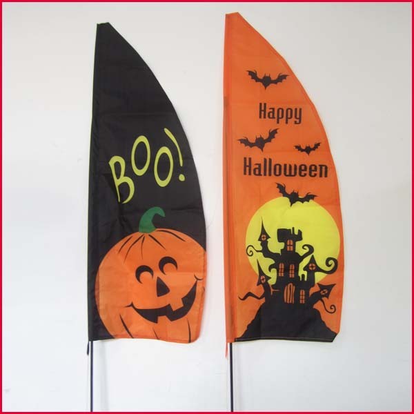 Quality Halloween Garden Flag pumpkin and haunted house for sale