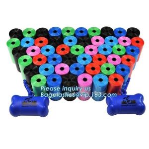 China Promotional Cheap Price Pet Waste Bag, Pet dog poop bag dispenser waste bag dispenser with 15pcs bags, bagplastics, bage on sale