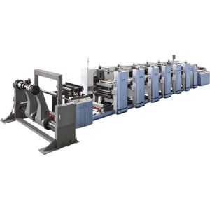 Max. Die-Cutting Width 900mm 8 Color Flexo Printing Machine with Printing Repeat
