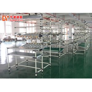U Type Heavy Duty Workbench Simple Operation With Customized Roller Track