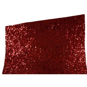Buy cheap Environmental Friendly Glitter Material Red Chunky Width 138cm 50m Rolls from wholesalers