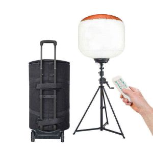 Buy cheap Portable Light Tower with AC90-305V Input Voltage 160LM/W Efficiency and Aluminum + Steel + PC + Fabric Material from wholesalers