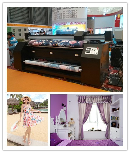 Quality Double Epson Dx7 Printhead Printer Noiseless Textile Printing Machinery for sale