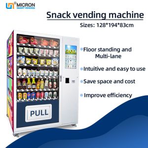 Buy cheap Intelligent Backend System Card Reader Snack Food Vending Machine With Adjustable Cooling System from wholesalers