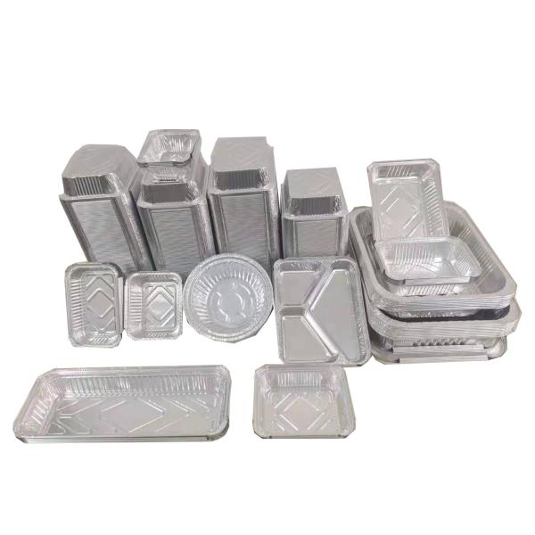 Quality Customized Aluminum Foil Lunch Box 195d 900ml 195*145*55mm for sale
