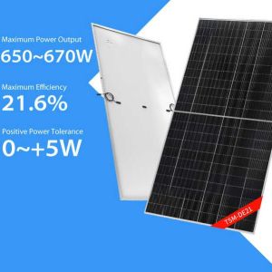 Buy cheap 670W Trina Pv Modules 210mm Solar Cell Mono Facial Half Cut Modules 650W from wholesalers