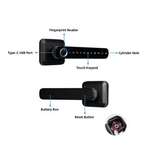 Buy cheap Waterproof Commercial Smart Lock ODM Biometric With Reversible Handle from wholesalers