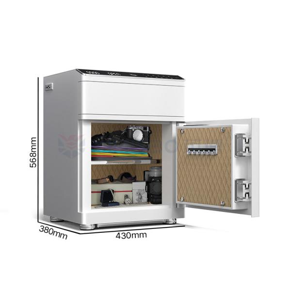 Quality Solid Steel Fingerprint Lock Smart Box Safe With Auto Open Fingerprint Lock Safe for sale