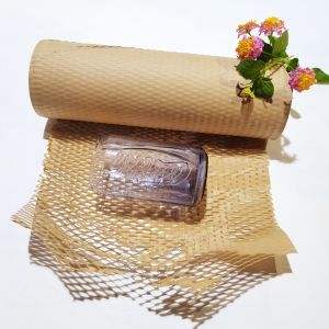 Buy cheap 80gram Kraft 38CM*100M Honeycomb Packaging Paper Eco Friendly from wholesalers