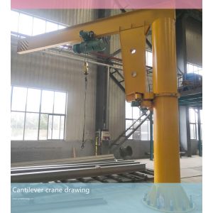 Buy cheap BZ 5T cantilever crane, cantilever crane for lifting materials, rotary crane and fixed column crane from wholesalers