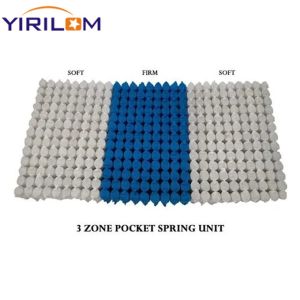 Custom Pocket Spring Unit Independent 3 Zones Pocketed Sprung