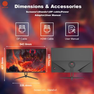 Buy cheap 180Hz 23.8 Inch Gaming Monitor QHD UHD Resolution With RGB Lighting Adjustable Bracket from wholesalers