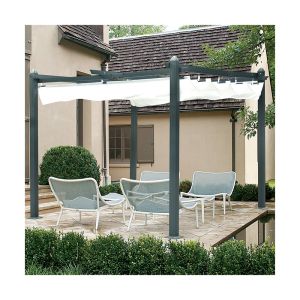 Buy cheap Polyester SunshadeFreestanding Aluminium Pergola With Sides PG01 PG02 Powder Coated product