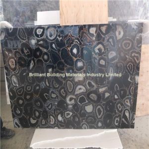Buy cheap Semiprecious Stone Black Agate Slab from wholesalers