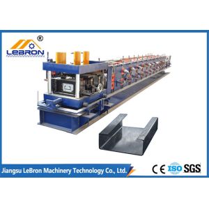 Buy cheap Easy Operation C Z Purlin Roll Forming Machine , C Channel Rollers 80mm Roller Shaft from wholesalers