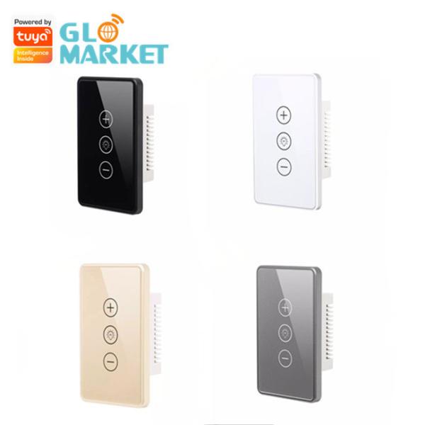 Buy cheap Smart Tuya Wifi Dimmer Switch Touch Screen Alexa Google Voice Activated Dimmer Switch from wholesalers