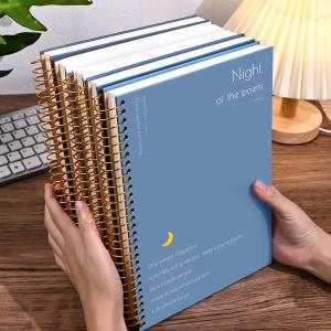 Buy cheap A4 A5 A6 B5 Subject Blank Cover Notebook 128gsm 140gsm Thick Spiral Notebook product