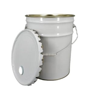 Buy cheap Rust Proof Metal Paint Tinplate Pail With Removable Lid 10-50L from wholesalers