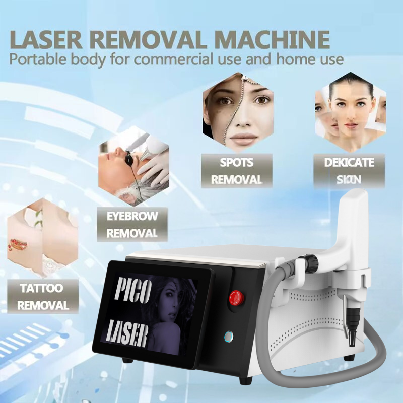 755 1064 532nm ND YAG Laser Tattoo Pigment Removal Device with Professional