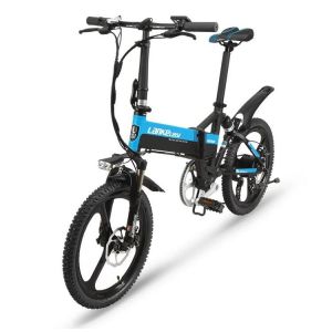 Buy cheap Integrated Wheel 20 Inch PAS Folding E Bike Full Suspension Frame from wholesalers