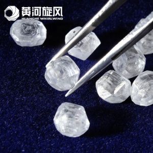 Buy cheap uncut rough White diamond price per carat HPHT/CVD big size synthetic rough diamond from wholesalers