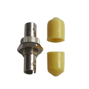 Buy cheap ST / UPC Multimode Simplex Fiber Optic Adapter With Yellow Hat from wholesalers