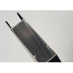 Flat Anodized 6063A Aluminum Extruded Profile For Glass Sliding Door