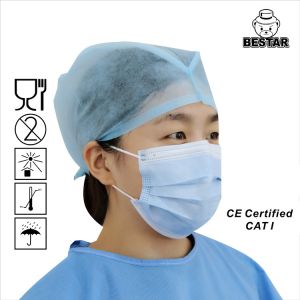 Buy cheap FDA Doctor Surgical Disposable Nonwoven Cap With Ties from wholesalers