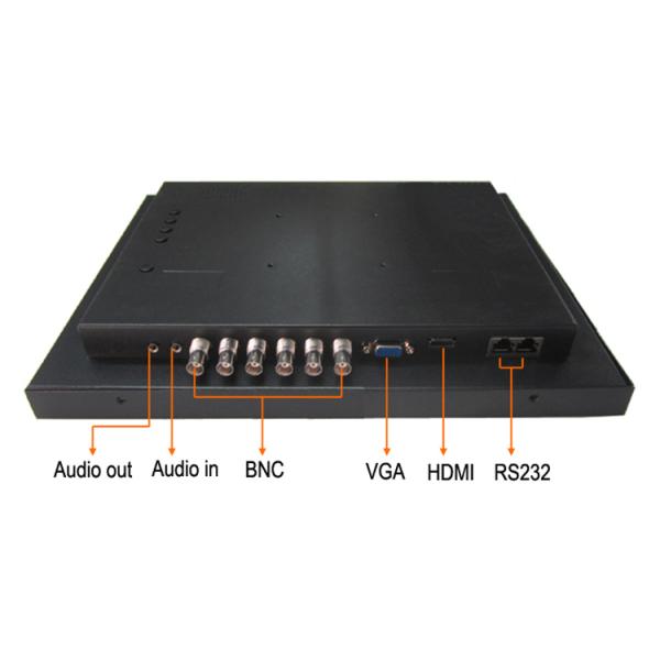 Desktop Square 19 Inch CCTV LCD Monitor High Brightness 110 - 240V Input Voltage