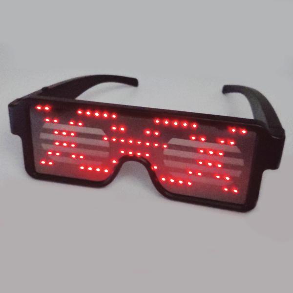Buy cheap Rechargeable LED Light Up Plastic Glasses With 8 Flashing Patterns from wholesalers