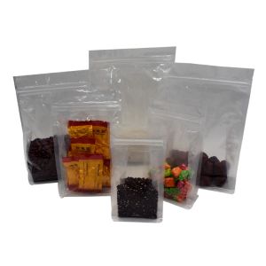 Buy cheap Clear Plastic Zip Lock Square Flat Bottom Gusset Bags from wholesalers