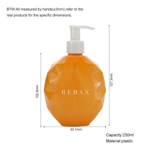 Buy cheap 250ml Orange Irregular smooth with white pump for shampoo lotion bottle from wholesalers