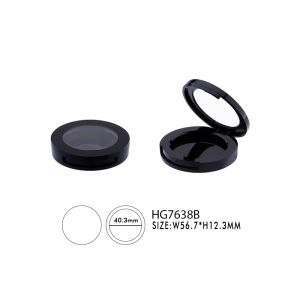 Buy cheap Black Refillable Pressed Empty Face Powder Container 40mm Inner Pan from wholesalers