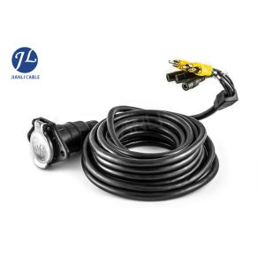 Buy cheap Vehicle Rearview Surveillance Camera Cable With Plastic Connectors 7 Pin To 3 Ways from wholesalers