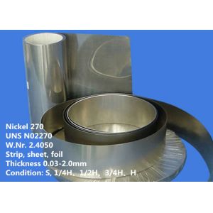 Buy cheap Nickel 270 / UNS N02270 High End Special Alloys Foil / Wire For Electronic Part from wholesalers