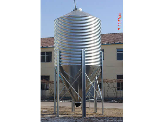 Quality 275g Galvanize Steel Feed Hopper Silo 7t 14t 22t for sale