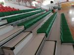 Buy cheap Manual HDPE Bench Retractable Gym Bleachers Indoor Basketball Bleachers from wholesalers