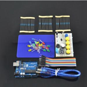 Buy cheap Electronic components UNO R3 Stater kit for arduino based learning parts with MEGA328P 400 holes breadboard from wholesalers