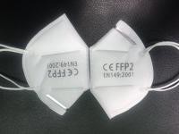 Buy cheap Elastic Earloop Non Toxic FFP2 Face Mask Adjustable Nose Piece For Better Fit product