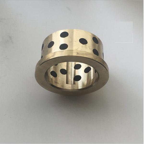 Quality Gold Graphite Plugged Bushings , Phosphor Bronze Bearings CuSn6Zn6Pb3 Material for sale
