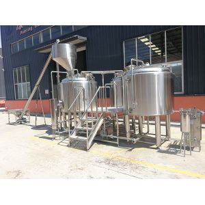 SS304 Material Small Microbrewery Equipment , Automated Beer Brewing System