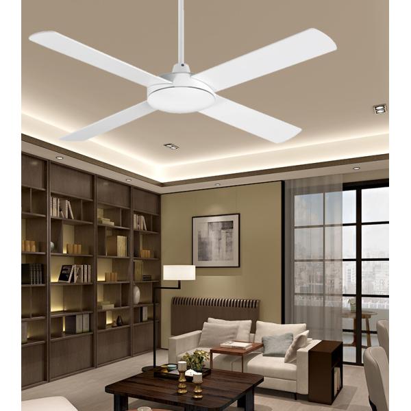 4 Plywood Blades 52 Inch Ceiling Fan With Light And Remote Control