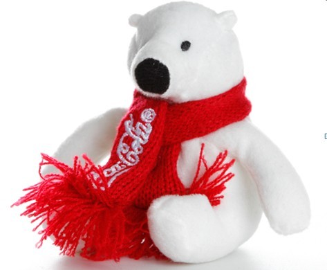 Quality Coca Cola Bear Polar Bear Plush Toys for sale